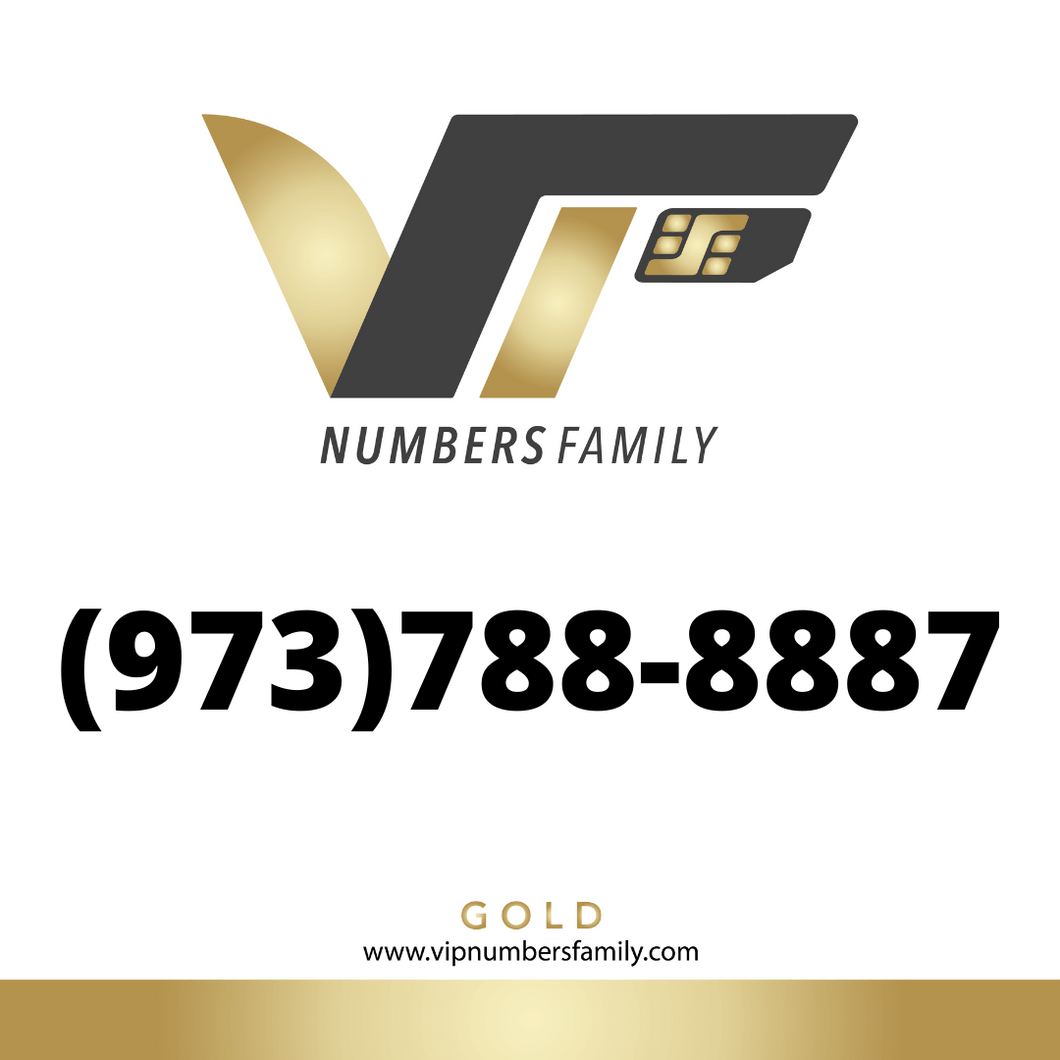 Gold VIP Number (973) 788-8887