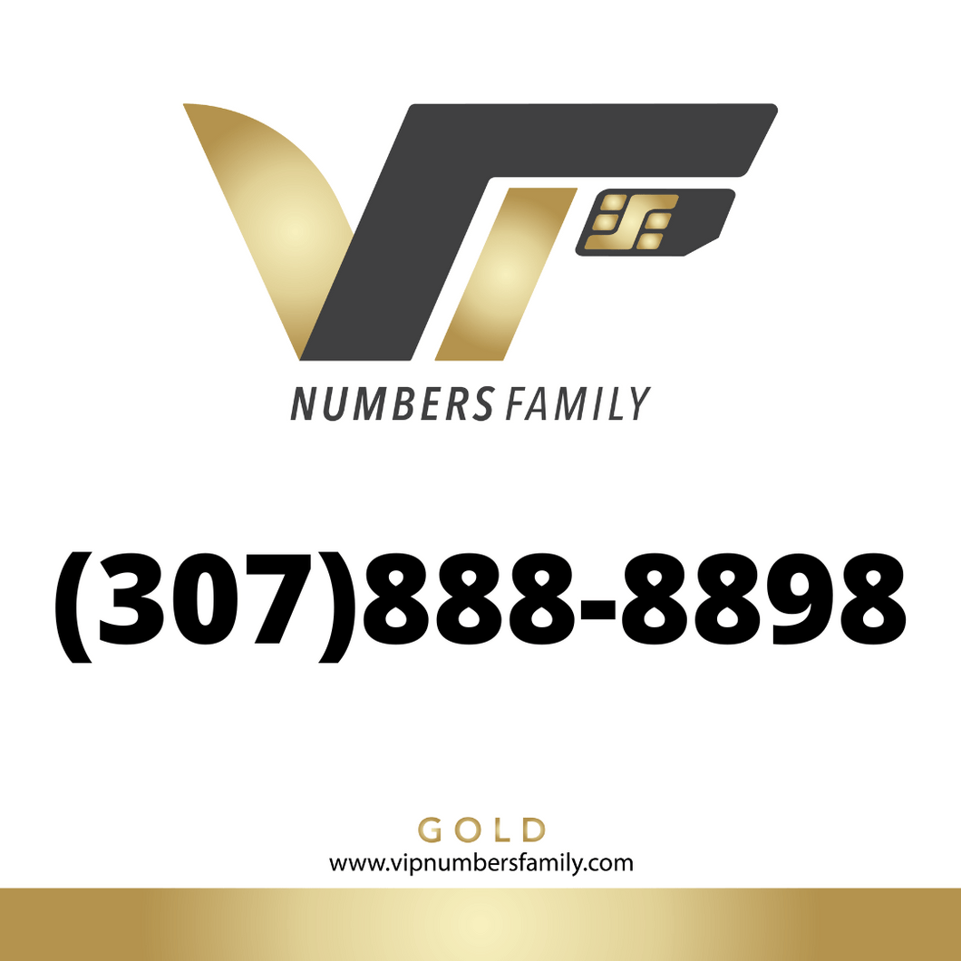 Gold VIP Number (307) 888-8898