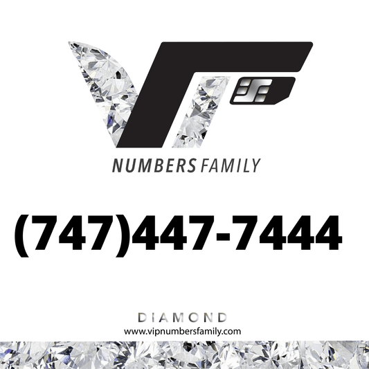 Diamond VIP Number (747) 447-7444