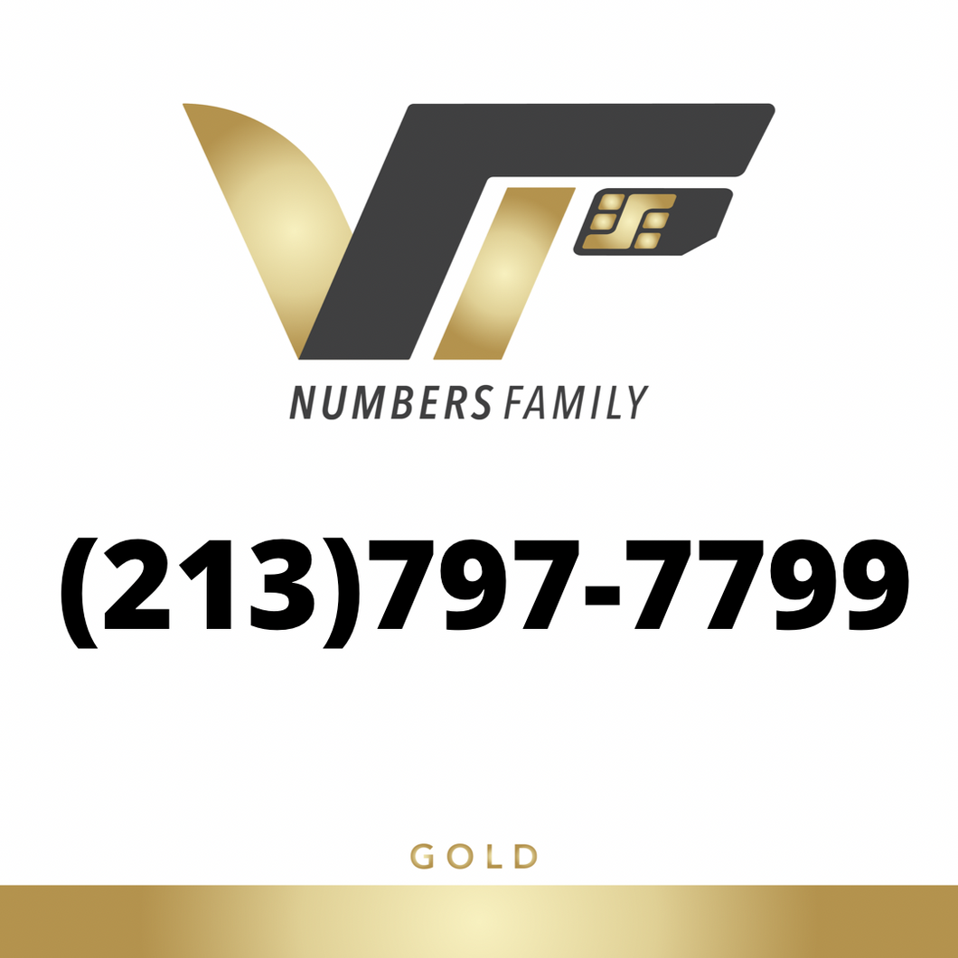 Gold VIP Number (213) 797-7799