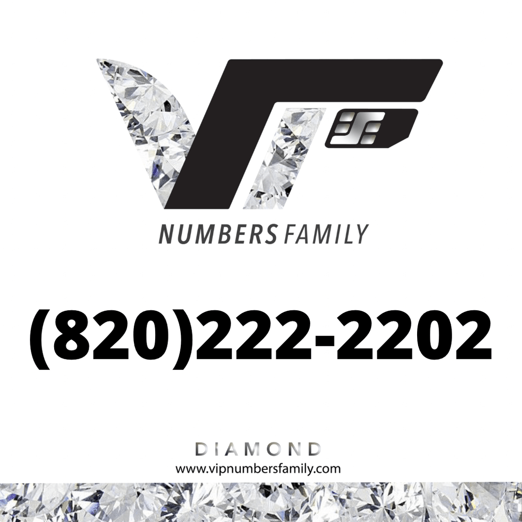 Diamond VIP Number (820) 222-2202