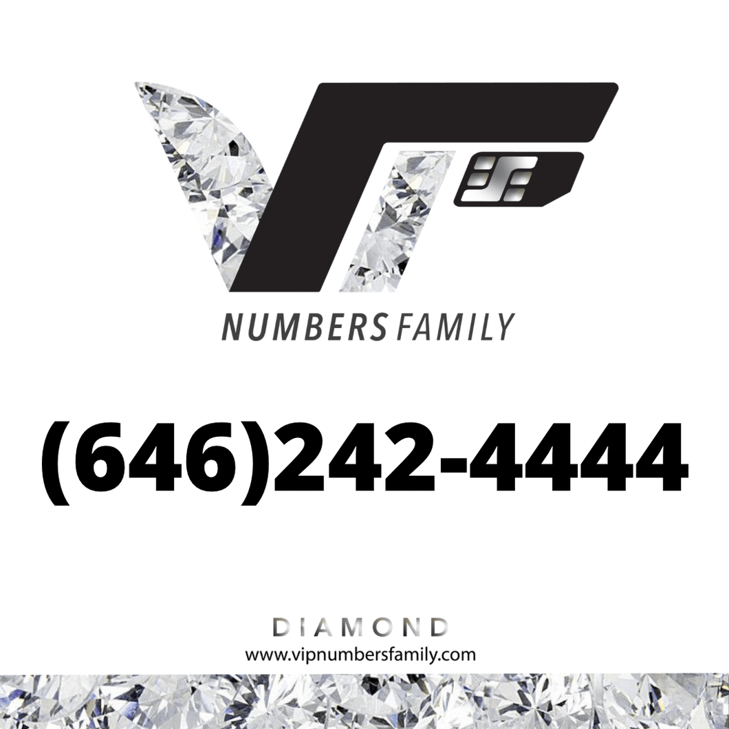 Diamond VIP Number (646) 242-4444