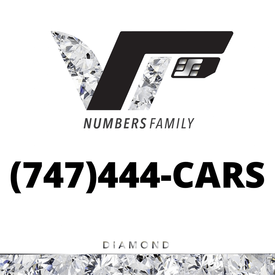 Diamond VIP Numbers (747) 444-CARS