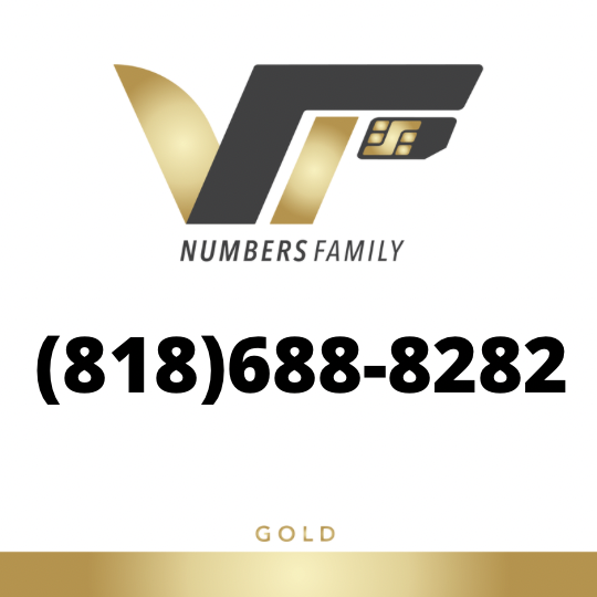 Gold VIP Number (818) 688-8282