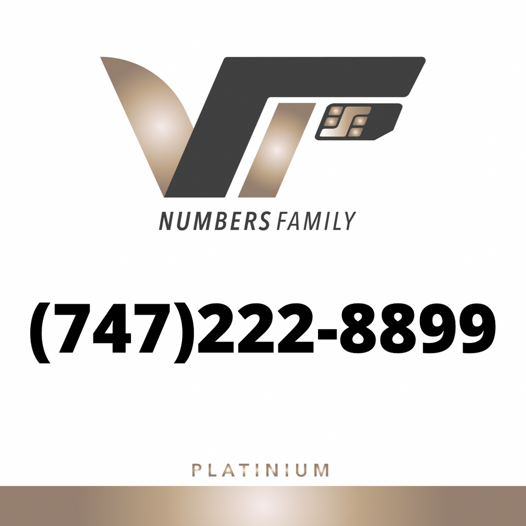 Platinum VIP Number (747) 222-8899