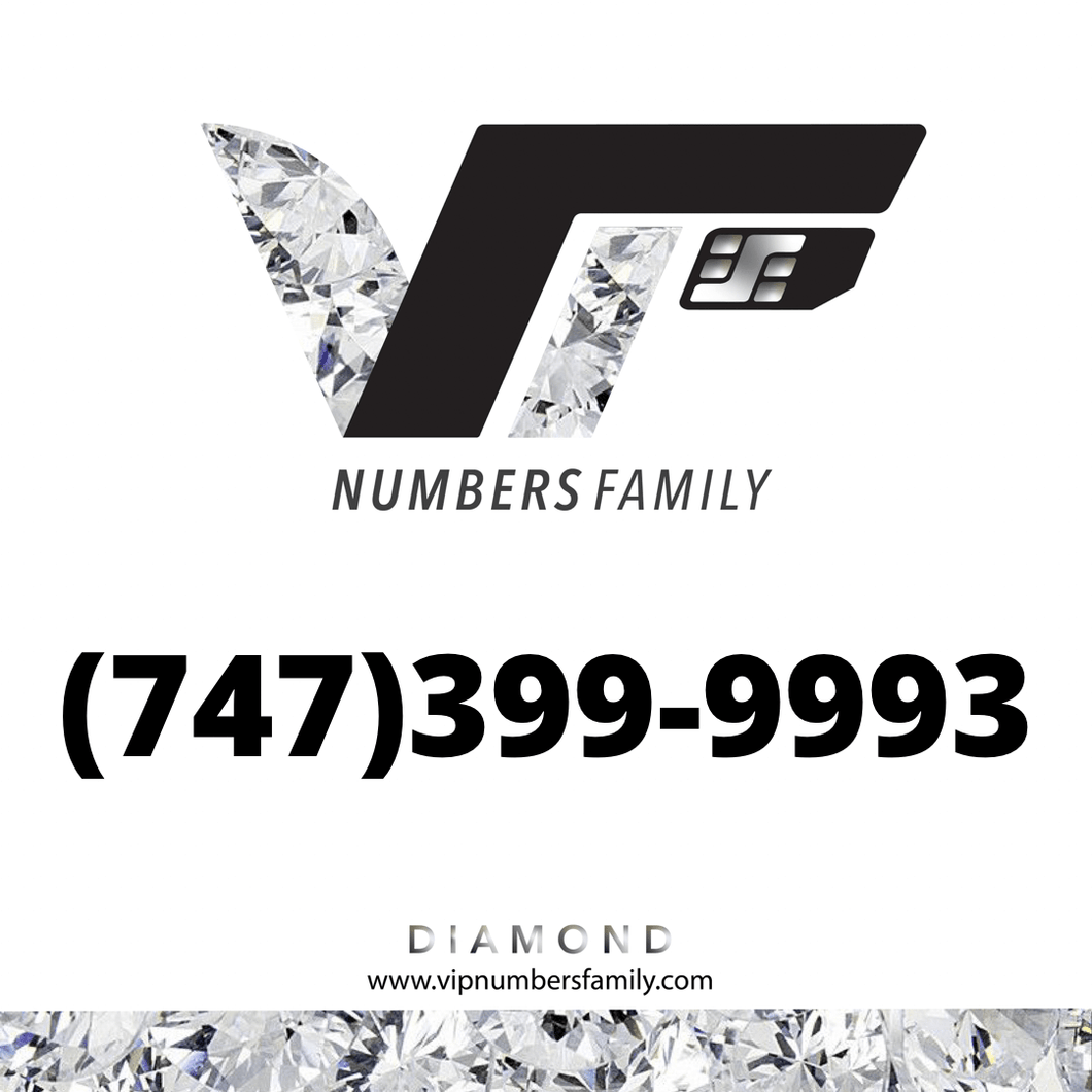 Diamond VIP Number (747) 399-9993