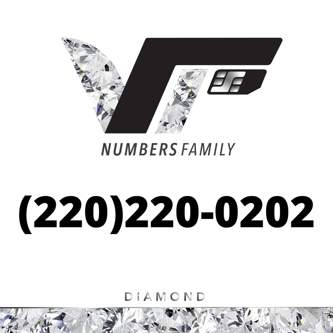 Diamond VIP Number (220) 220-0202