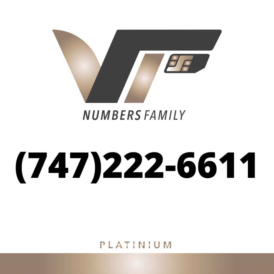 Platinum VIP Number (747) 222-6611