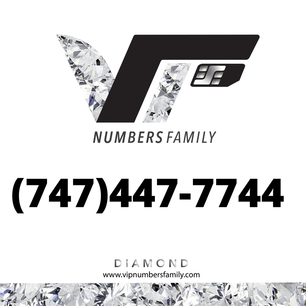 Diamond VIP Number (747) 447-7744