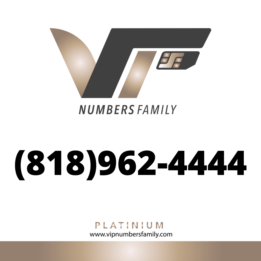 Platinum VIP Number (818) 962-4444