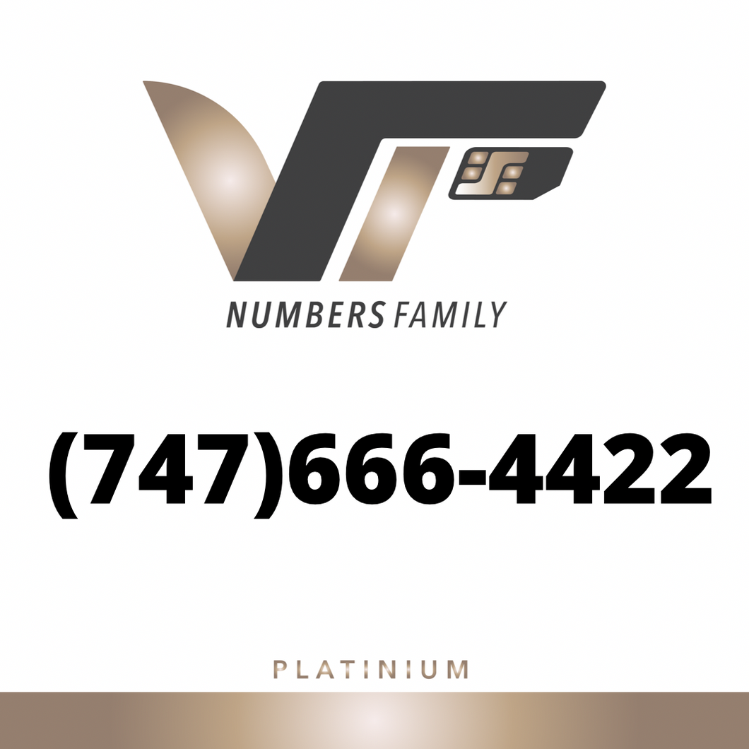 Platinum VIP Number (747) 666-4422