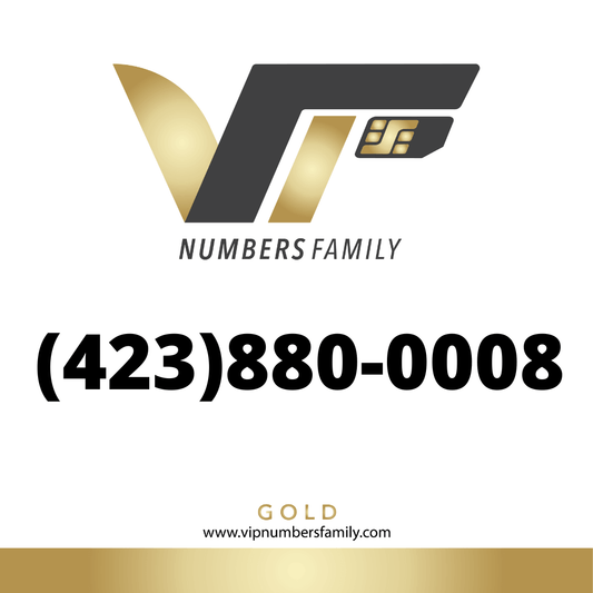 Gold VIP Number (423) 880-0008