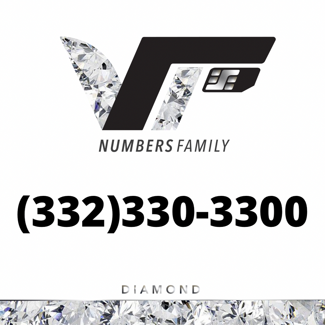 Diamond VIP Number (332) 330-3300