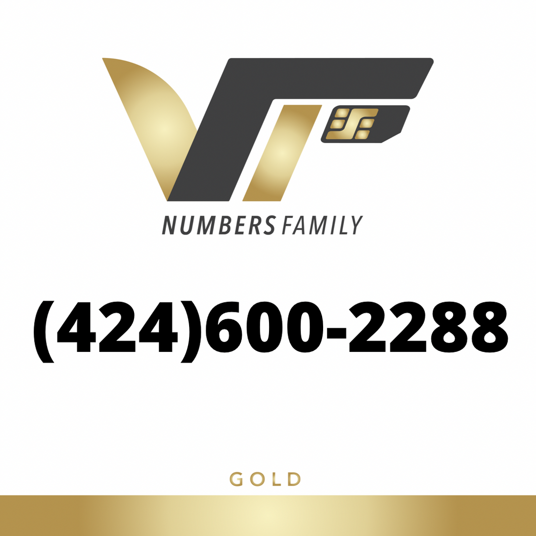 Gold VIP Number (424) 600-2288