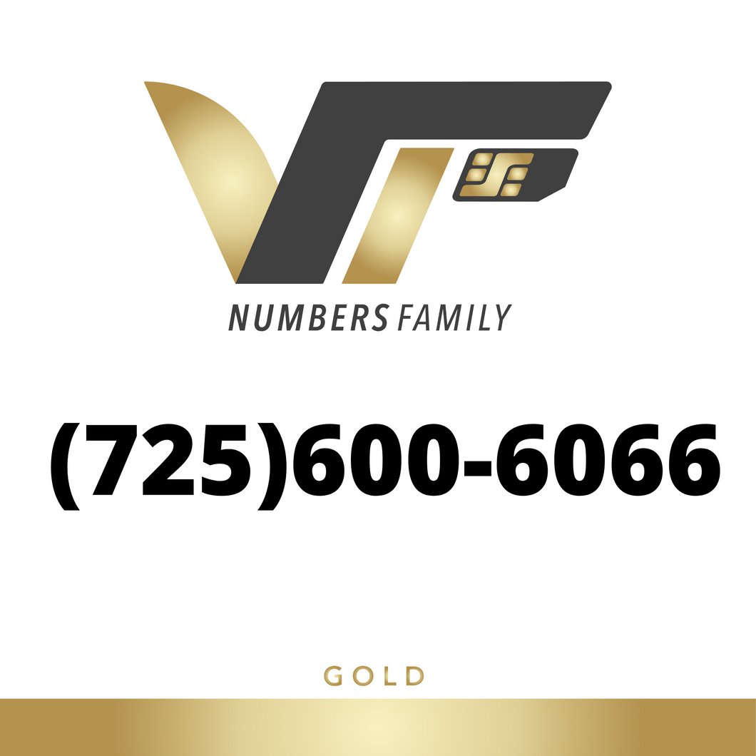 Gold VIP Number (725) 600-6066