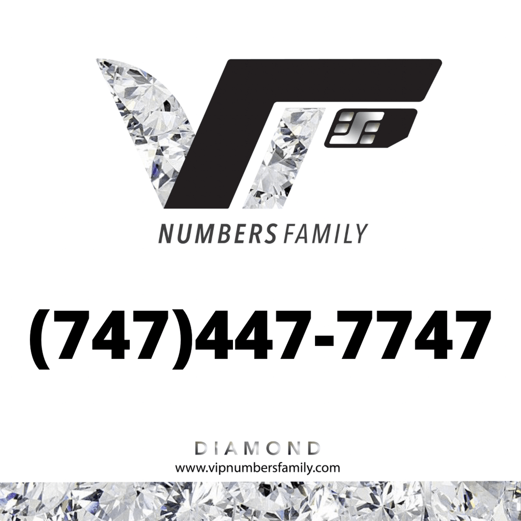 Diamond VIP Number (747) 447-7747