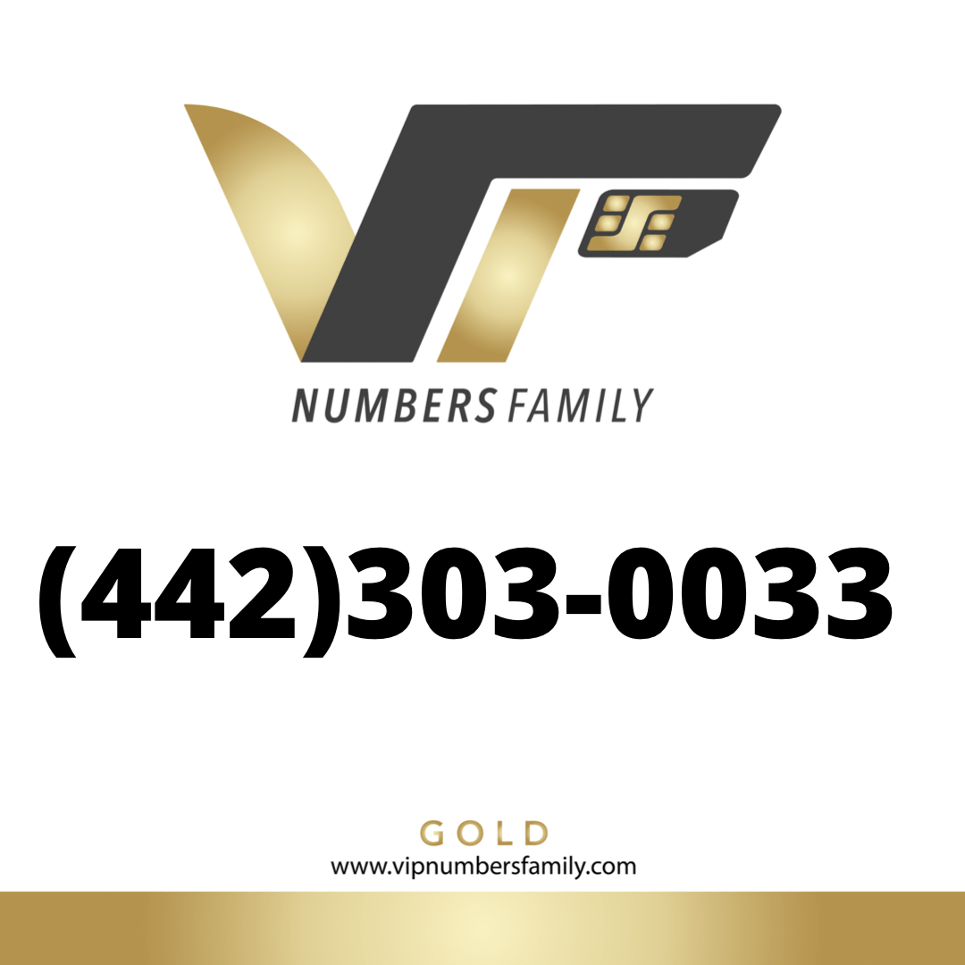 Gold VIP Number (442) 303-0033