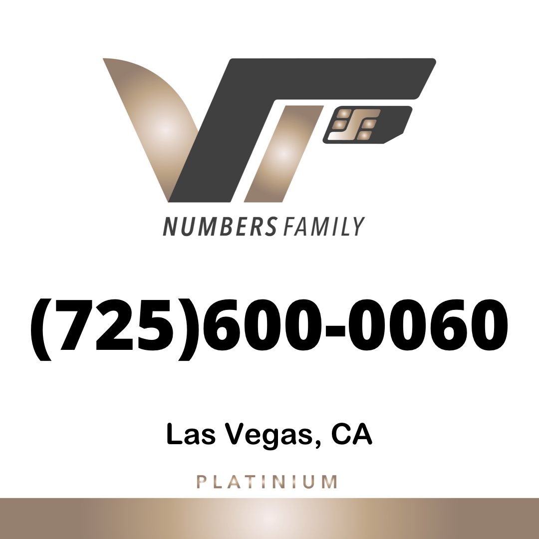Platinum VIP Number (725) 600-0060