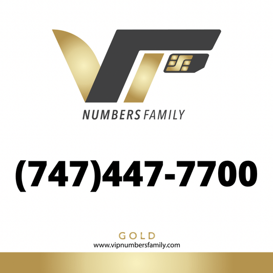 Gold VIP Number (747) 447-7700