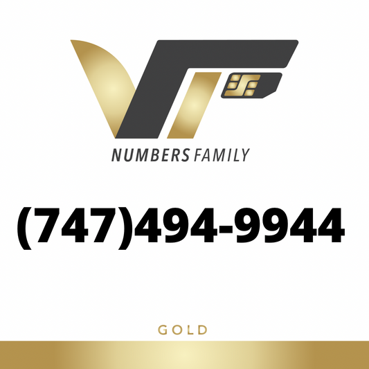Gold VIP Number (747) 494-9944