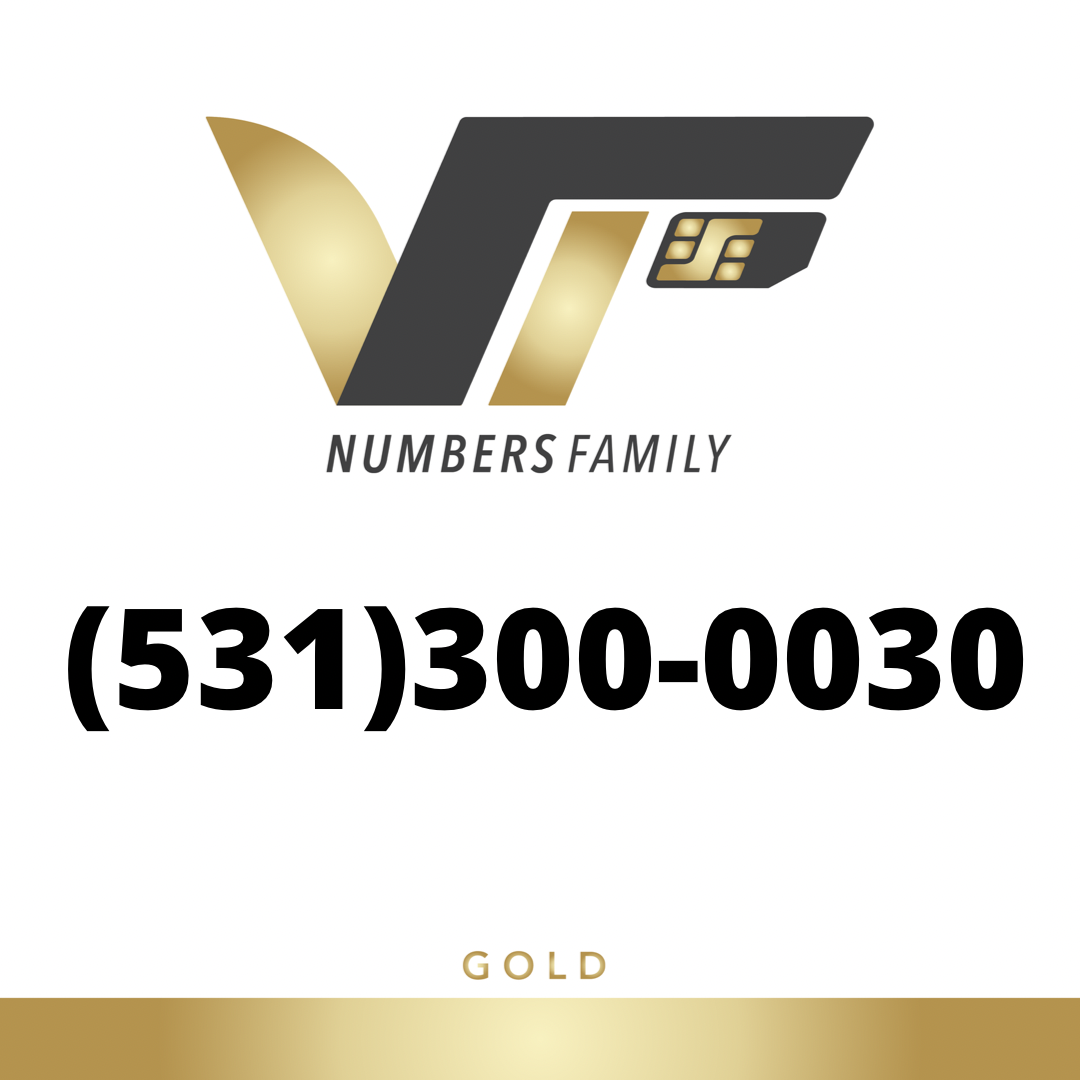 Gold VIP Number (531) 300-0030