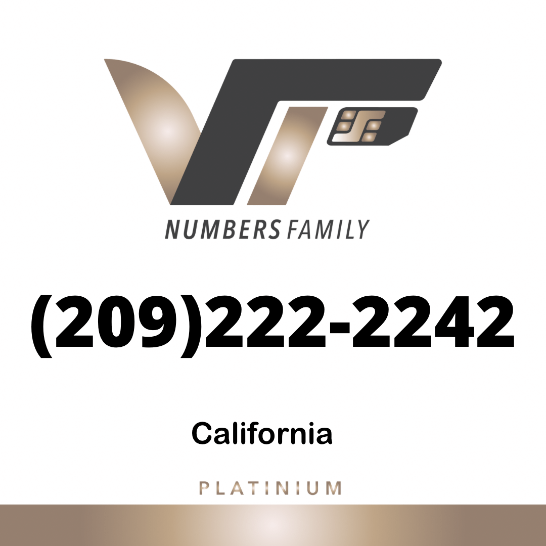 Platinum VIP Number (209) 222-2242