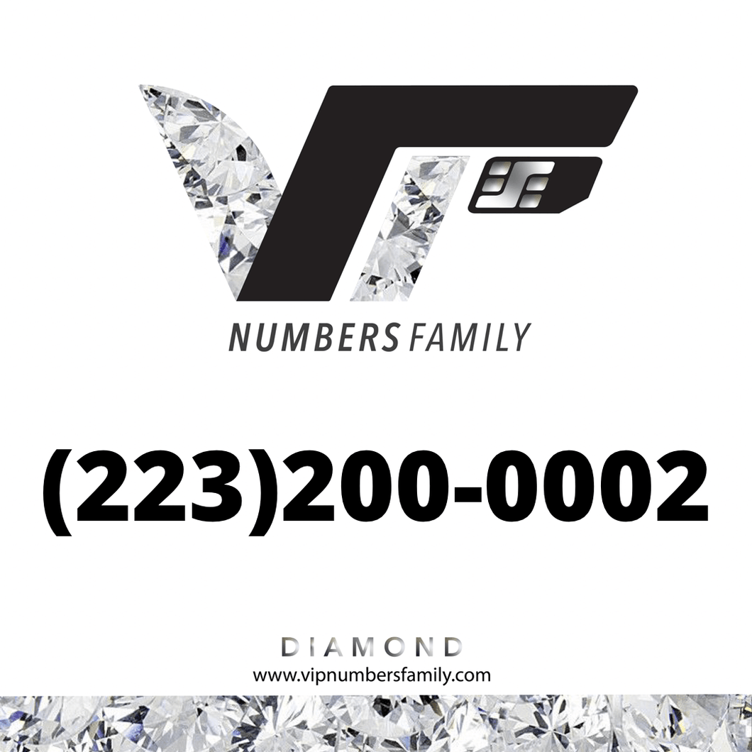 Diamond VIP Number (223) 200-0002