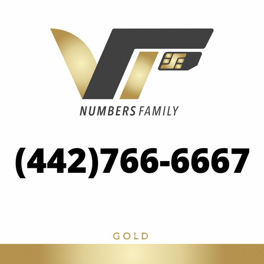Gold VIP Number (442) 766-6667