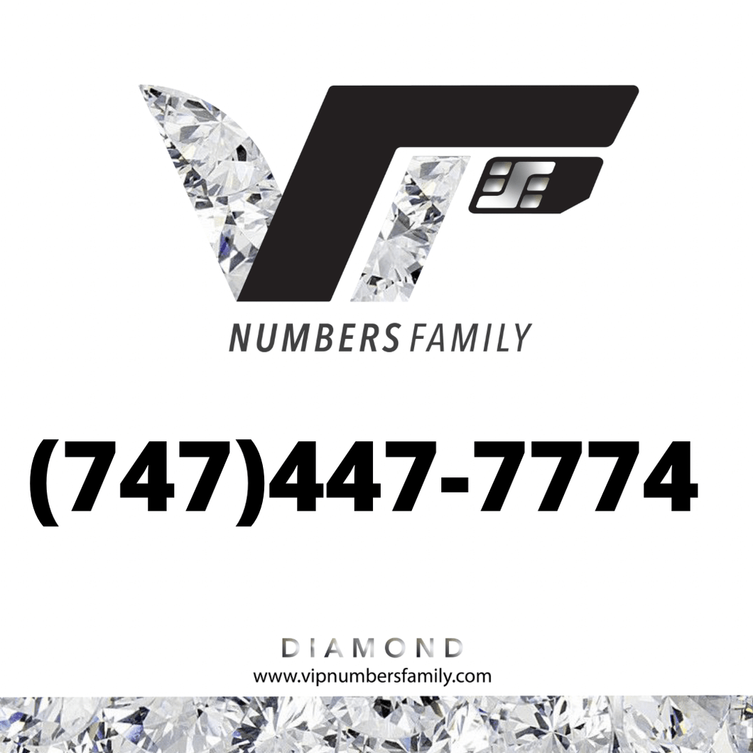 Diamond VIP Numbers (747) 447-7774
