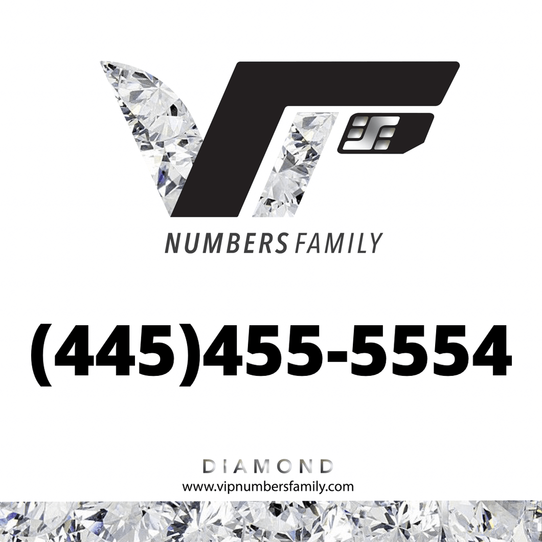 Diamond VIP Number (445) 455-5554