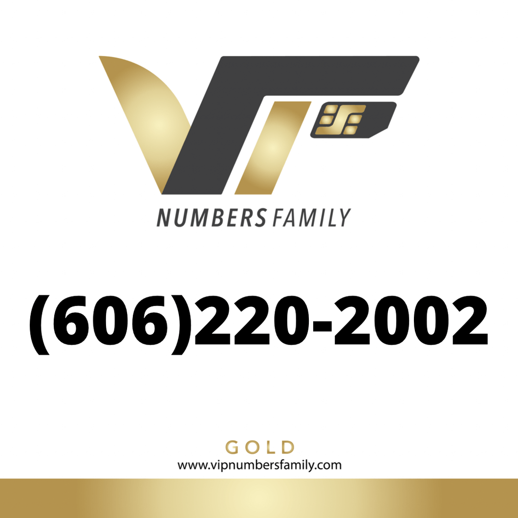 Gold VIP Number (606) 220-2002