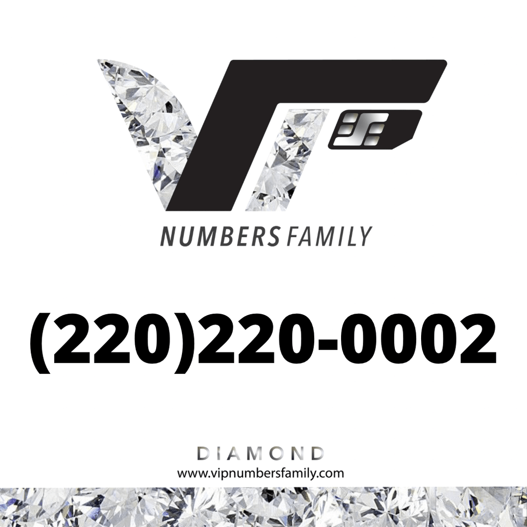Diamond VIP Number (220) 220-0002