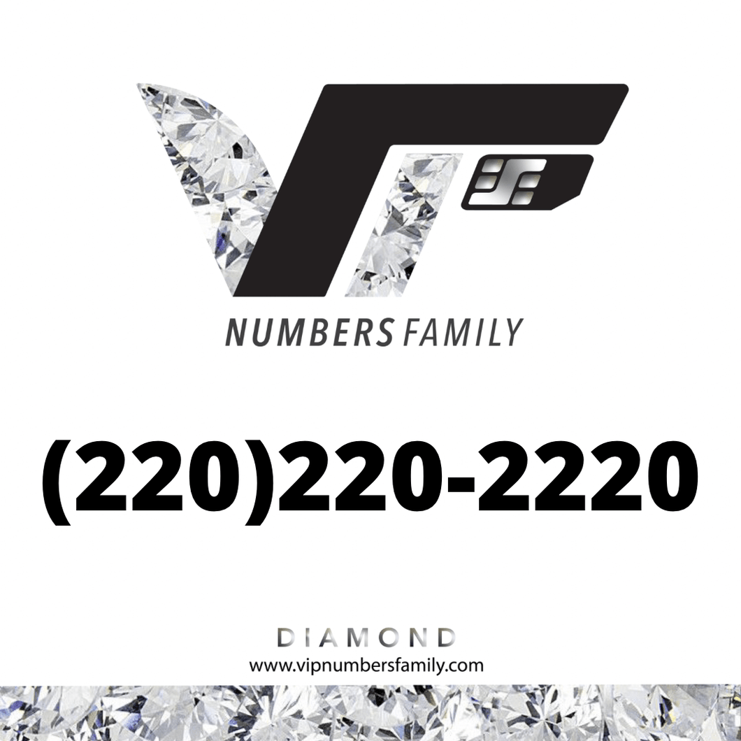 Diamond VIP Number (220) 220-2220