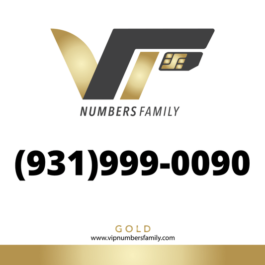 Gold VIP Number (931) 999-0090