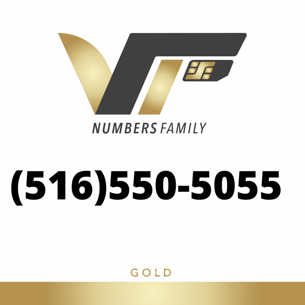 Gold VIP Number (516) 550-5055