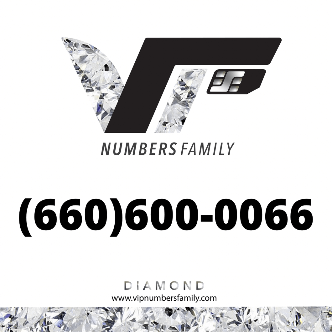 Diamond VIP Number (660) 600-0066
