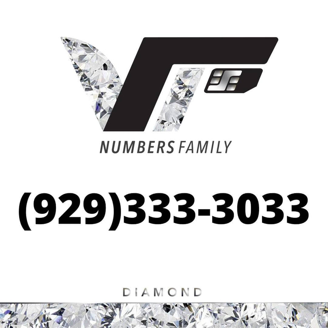 Diamond VIP Number (929) 333-3033