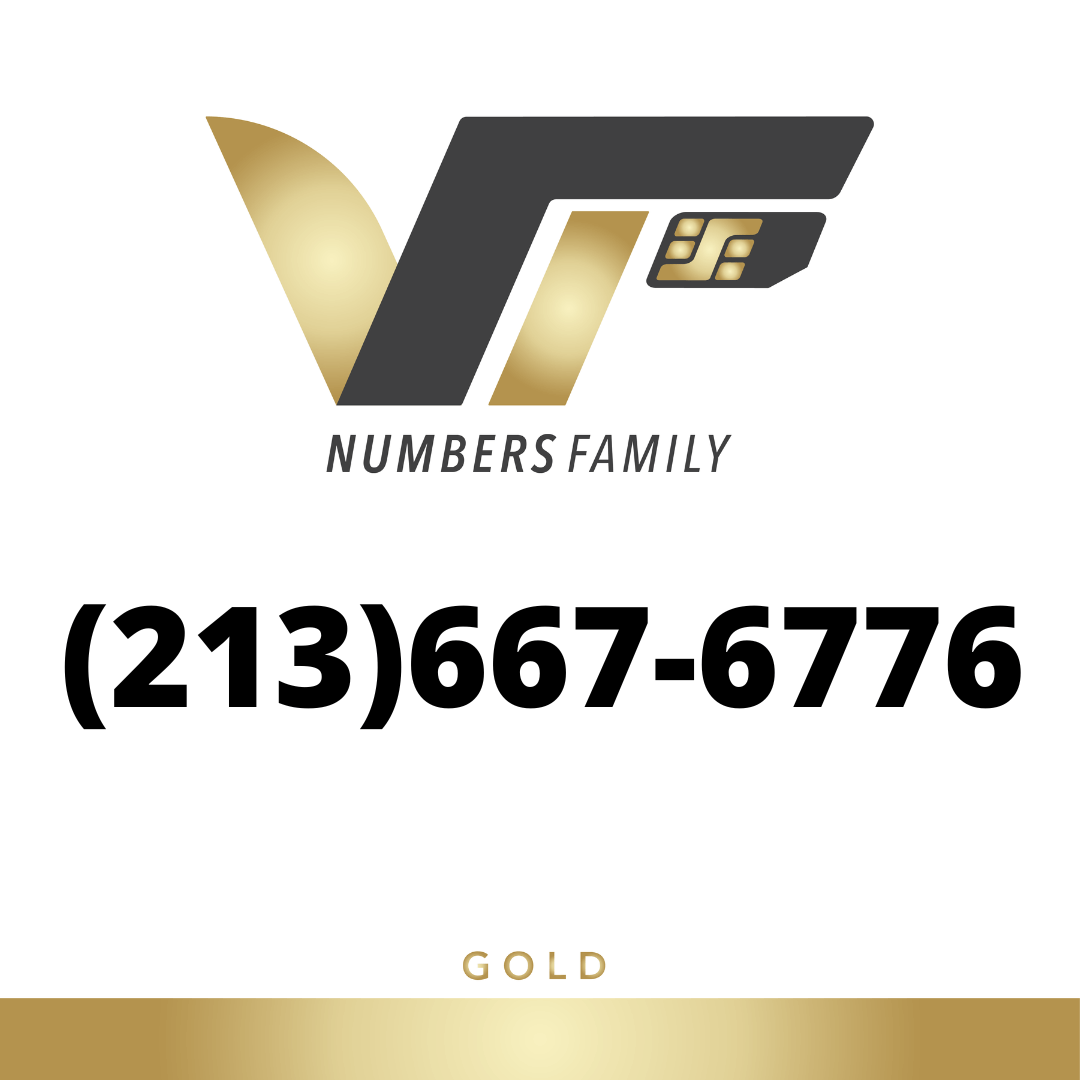 Gold VIP Number (213) 667-6776