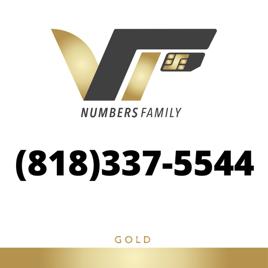 Gold VIP Number (818) 337-5544