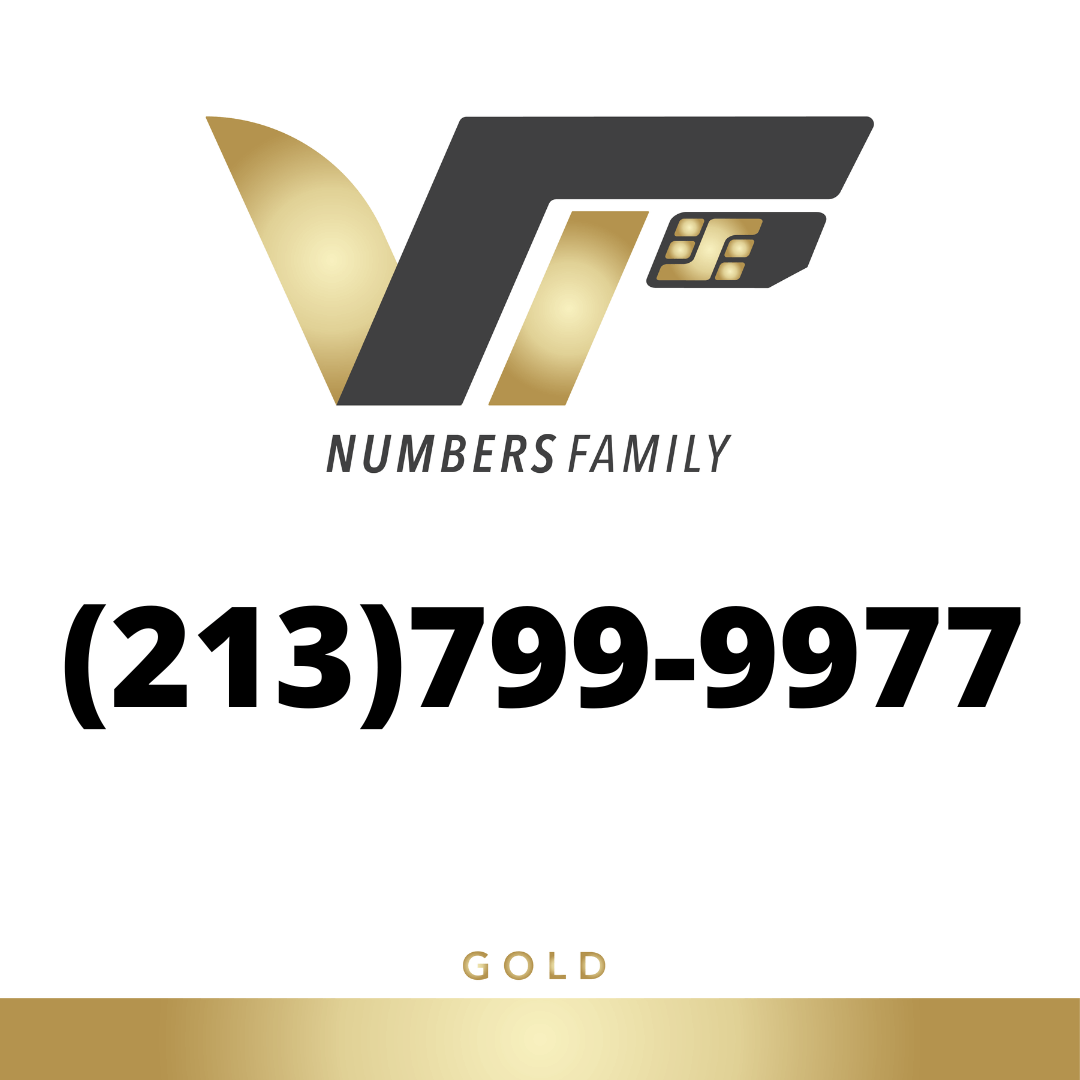 Gold VIP Number (213) 799-9977