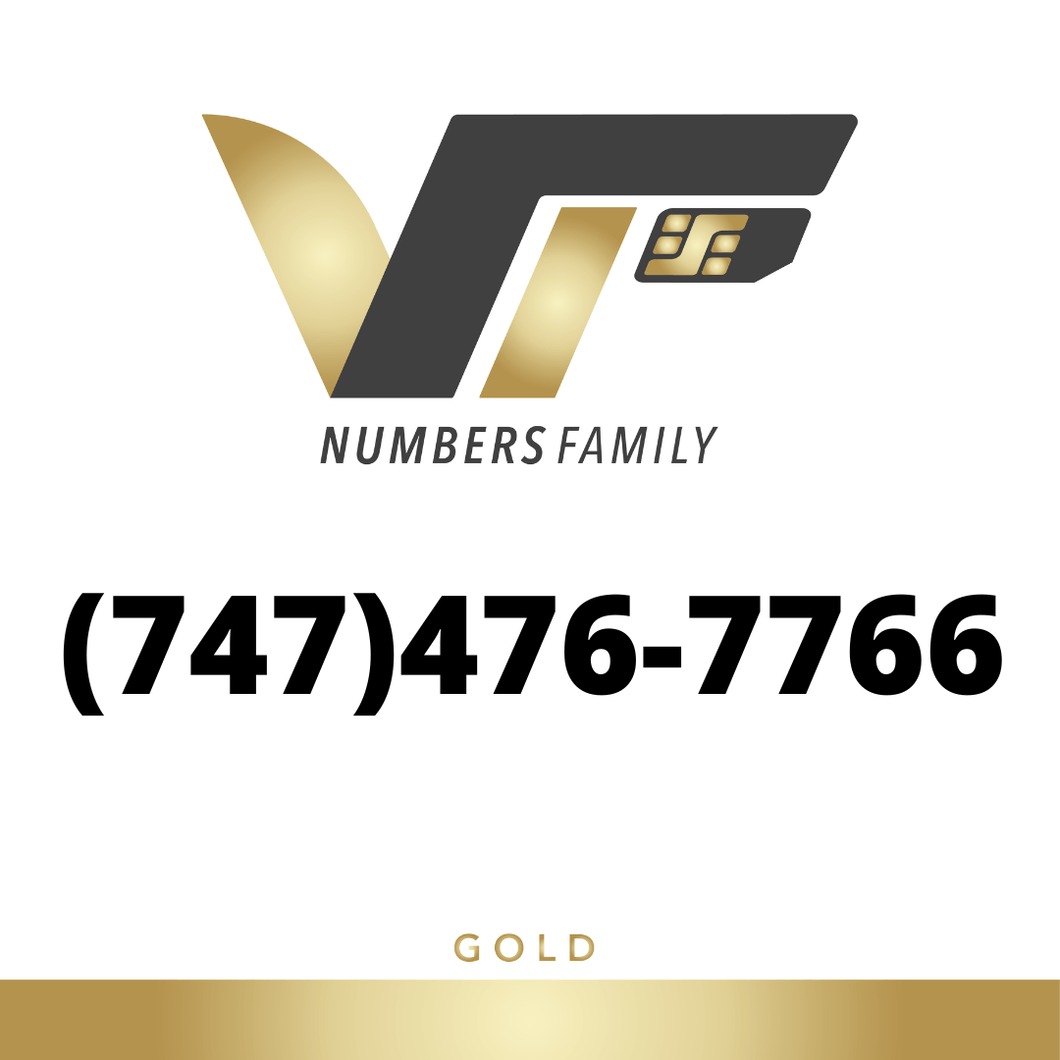 Gold VIP Number (747) 476-7766