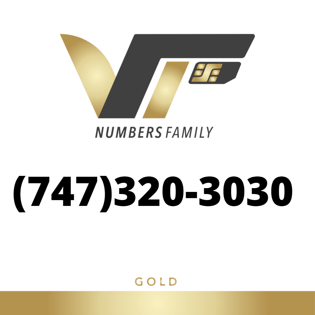 Gold VIP Number (747) 320-3030
