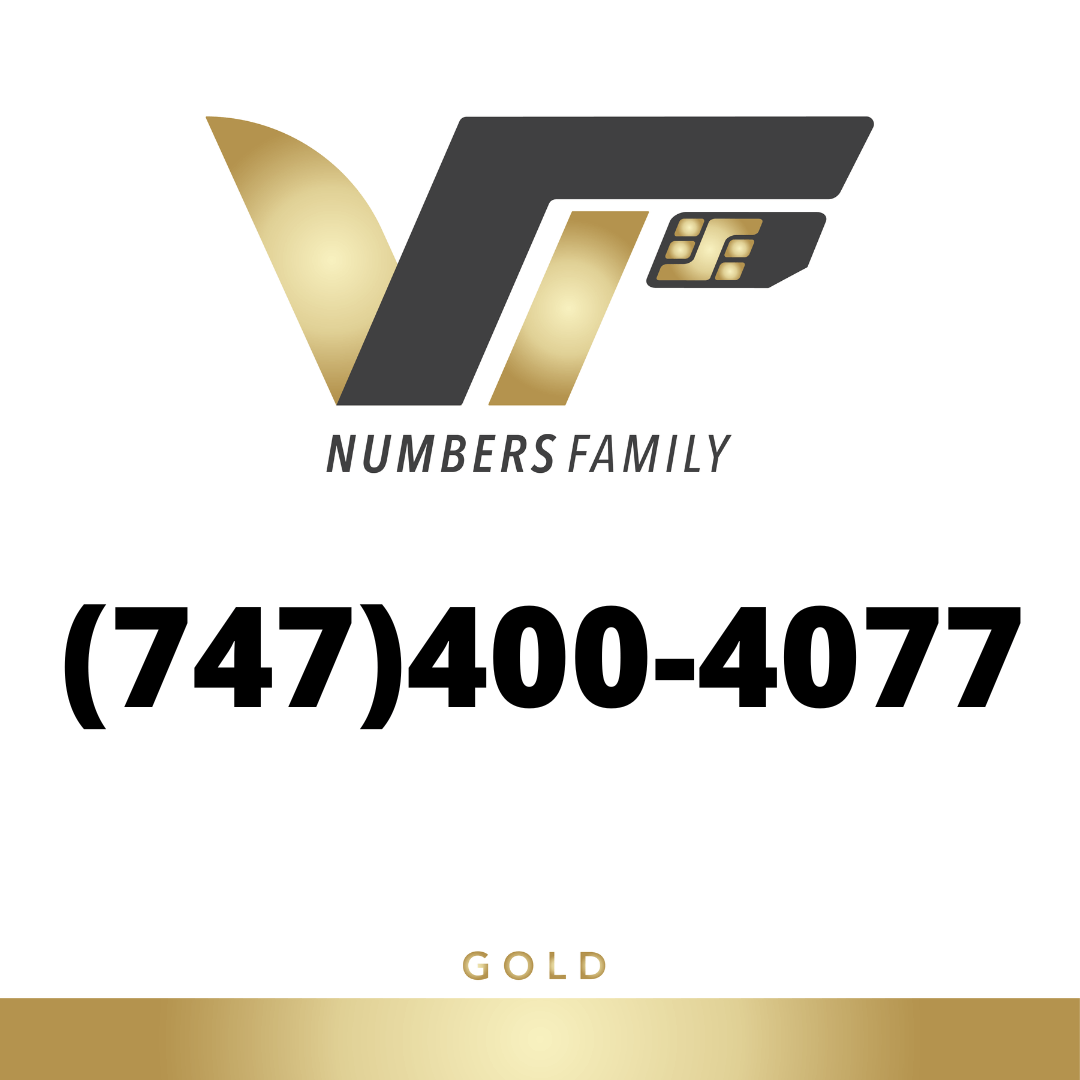 Gold VIP Number (747) 400-4077