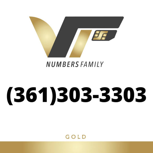 Gold phone number of VIP numbers family. 