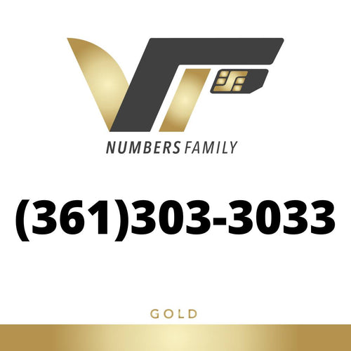 Gold phone number of VIP numbers family. 