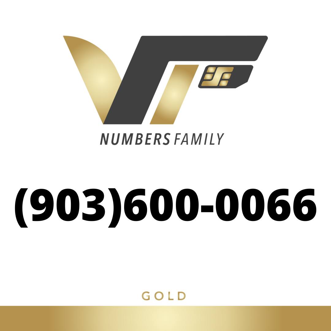 Gold phone number of VIP numbers family. 