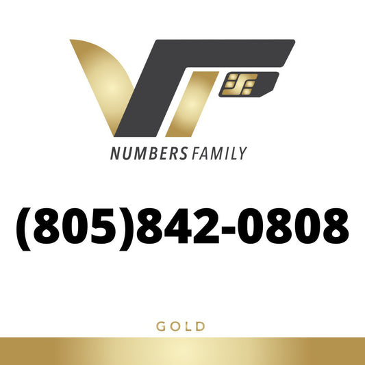 Gold VIP Number (805) 842-0808