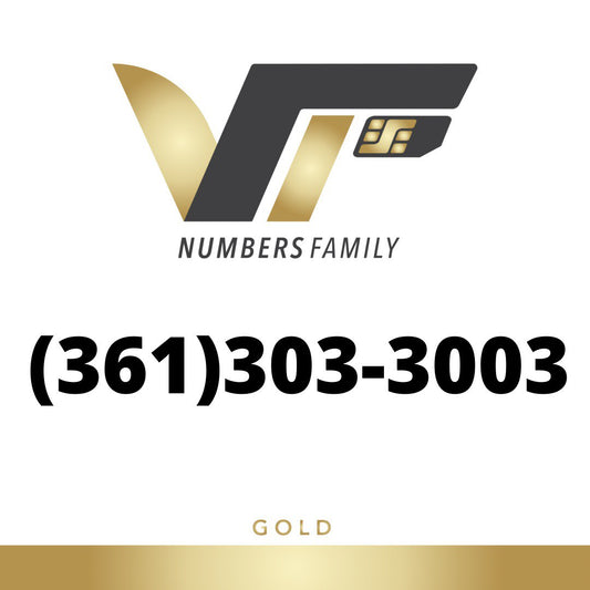 Gold VIP Number (361) 303-3003