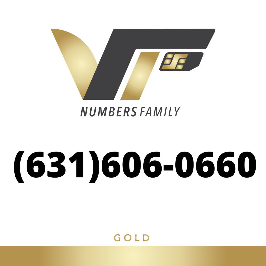 Gold VIP Number (631) 606-0660