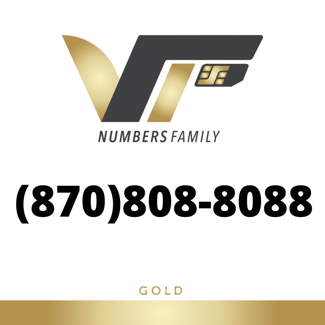 Gold VIP Number (870) 808-8088